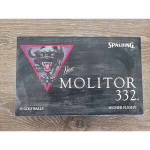 Spalding Vintage Molitor 332 Higher Flight 9 Golf Balls‎ Collectible #HH
